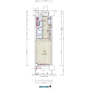 ララプレイス大阪城公園ノルドの間取り図