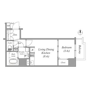 メインステージ大阪NorthGateIIの間取り図