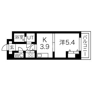 アウラ新深江の間取り図