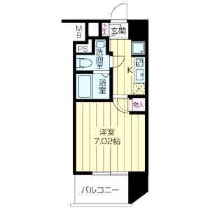 ドゥーエ江坂IIIの間取り図