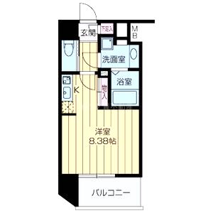 ドゥーエ江坂IIIの間取り図