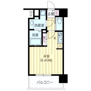 ドゥーエ江坂IIIの間取り図