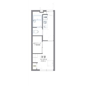 レオパレススカイヒルズの間取り図