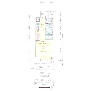 プレサンス南堀江ザ・センスの間取り図
