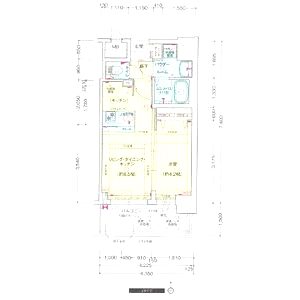プレサンス南堀江ザ・センスの間取り図