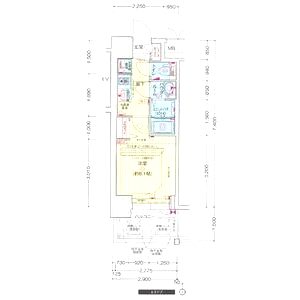 プレサンス南堀江ザ・センスの間取り図
