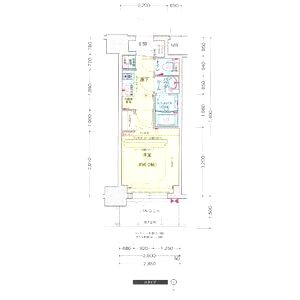 プレサンス南堀江ザ・センスの間取り図