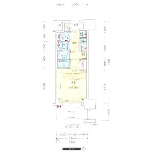 プレサンス南堀江ザ・センスの間取り図