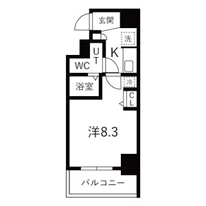 MSR梅田EASTの間取り図
