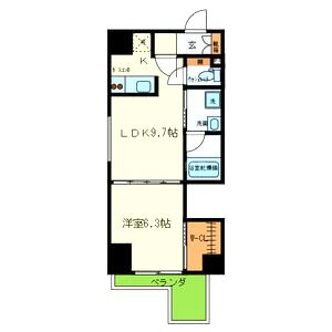 パウゼ堺筋の間取り図