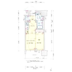 プレサンス塚本ミッドネクストの間取り図