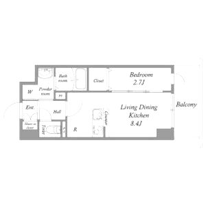 MODERN PALAZZO江坂AXIAの間取り図