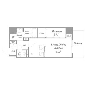 MODERN PALAZZO江坂AXIAの間取り図