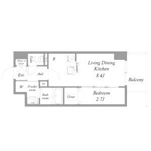 MODERN PALAZZO江坂AXIAの間取り図