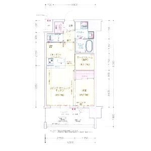エストワン東大阪IIの間取り図