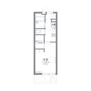 レオパレス大河原の間取り図