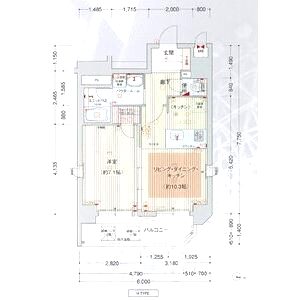 プレサンス梅田EASTの間取り図