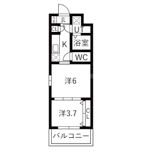CREST TAPP京都二条の間取り図