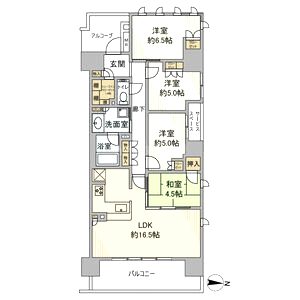 ウエリス茨木の間取り図