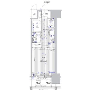 エスリード大阪天満宮の間取り図