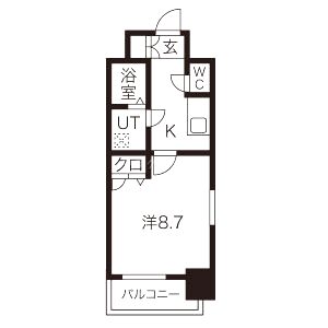 エスリード大阪天満宮の間取り図