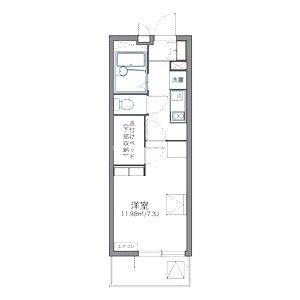 レオパレス衣笠の間取り図