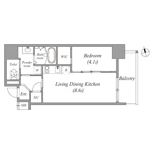 アドバンス上町台シュタットの間取り図