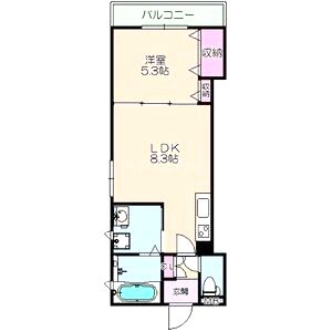 荒本フラワーレジデンスの間取り図