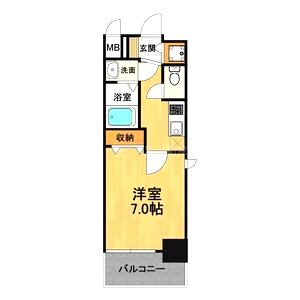 フォーリアライズ南堀江ヴィータの間取り図