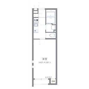 クレイノサウザンドリバーの間取り図