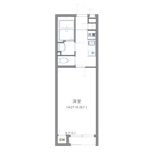 クレイノサウザンドリバーの間取り図