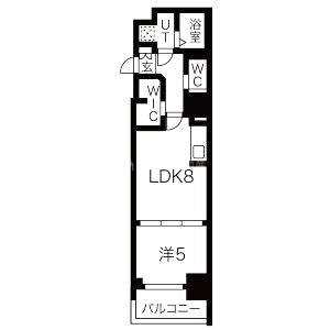 サムティ江戸堀ASUNTの間取り図
