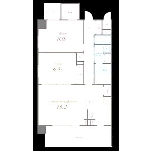 クレリア新深江の間取り図
