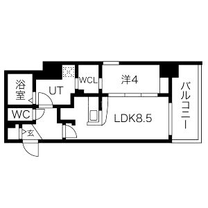 アーバンカーサ蒲生の間取り図
