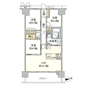 MIRAIMO スクエアの間取り図