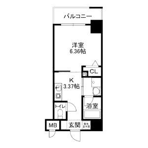シェモア桜川の間取り図