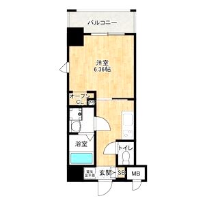 シェモア桜川の間取り図