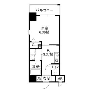 シェモア桜川の間取り図
