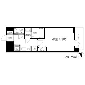 ラヴ神戸三宮の間取り図