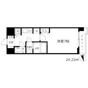 ラヴ神戸三宮の間取り図