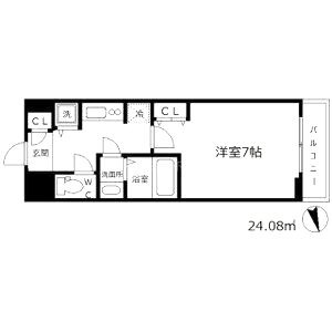ラヴ神戸三宮の間取り図