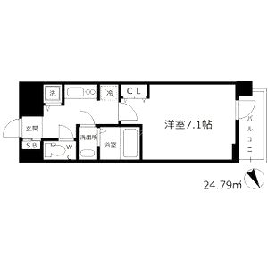 ラヴ神戸三宮の間取り図
