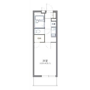 レオパレス三井田IIの間取り図