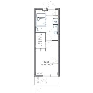 レオパレスTN参番館の間取り図