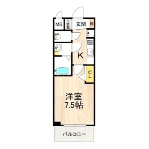 スプランディッド難波SOUTHの間取り図