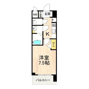 スプランディッド難波SOUTHの間取り図