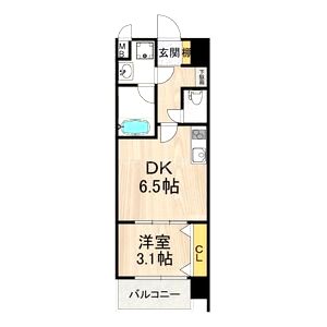 スプランディッド難波SOUTHの間取り図