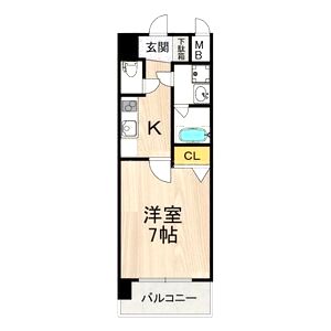 スプランディッド難波SOUTHの間取り図