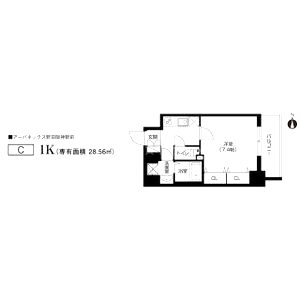 パークフラッツ野田阪神駅前の間取り図