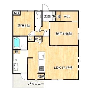 フリーディオ門真IIIの間取り図